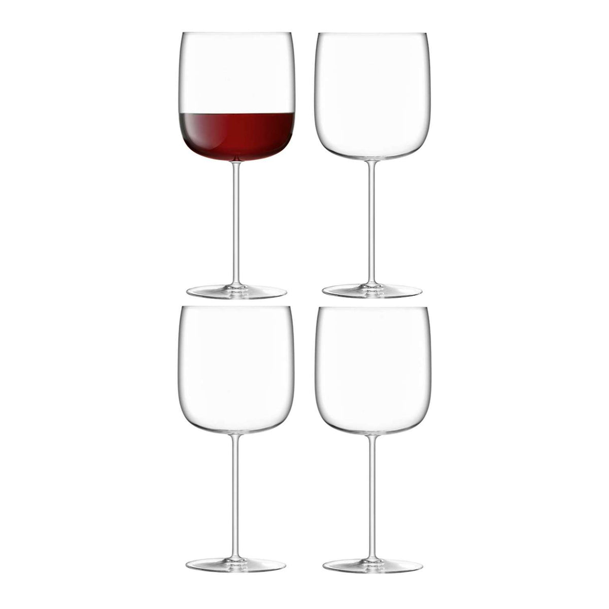 LSA | BOROUGH wine glass, clear, 660ml, set of 4