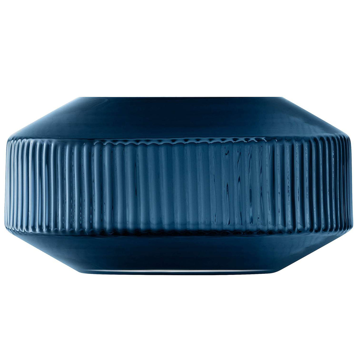 LSA | Vase ROTUNDA, sapphire, H14cm