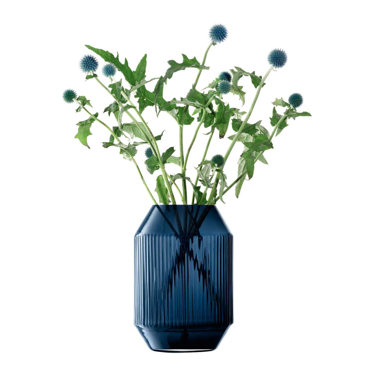 LSA | Vase ROTUNDA, sapphire, H26cm