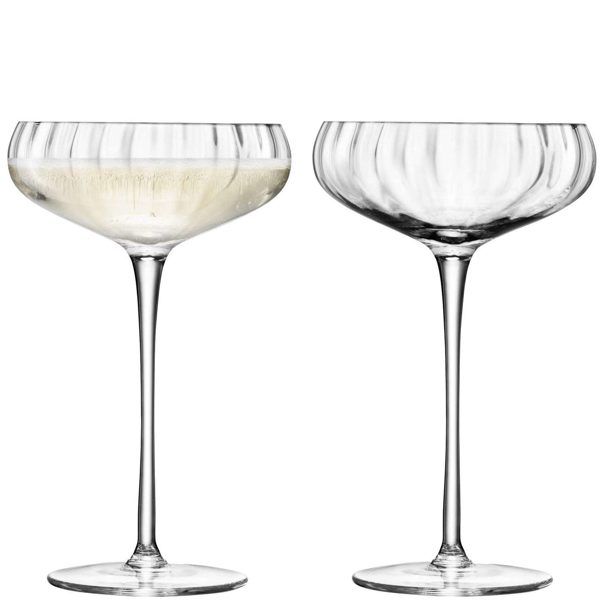 LSA | AURELIA champagne glass, clear, 300ml, set of 2
