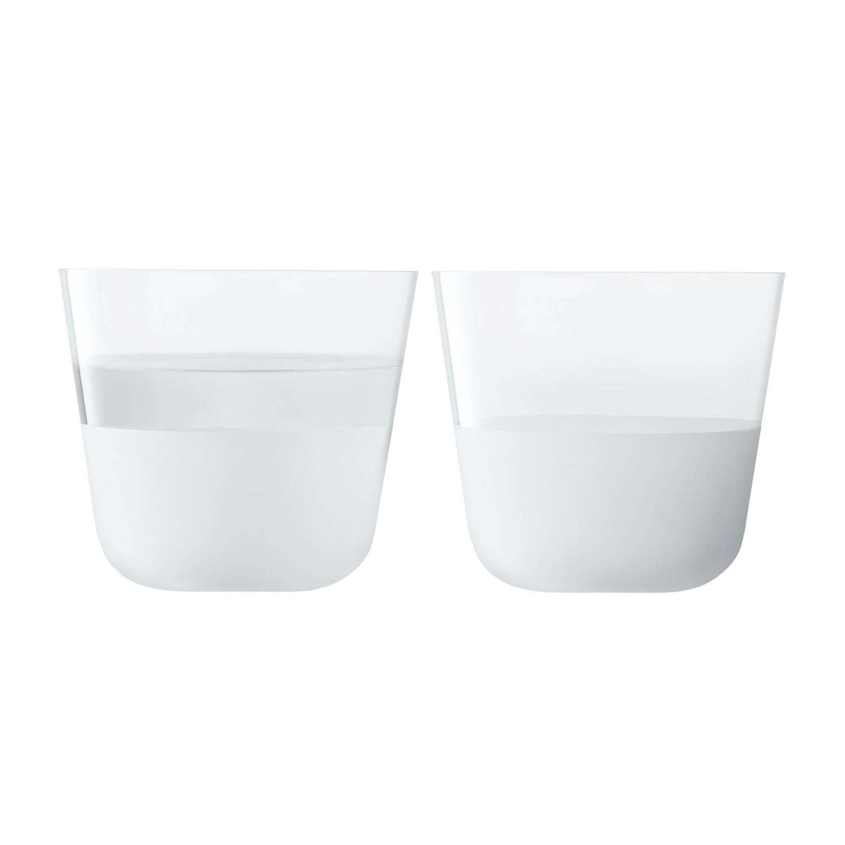 LSA | ARC CONTRAST tumbler, white, 260ml, set of 2