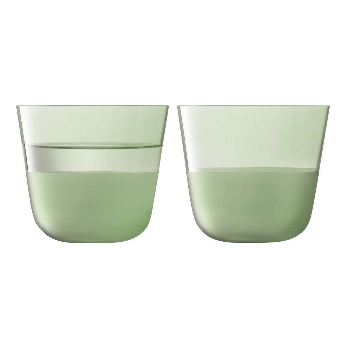 LSA | Tumbler ARC CONTRAST, green, 260ml, set of 2