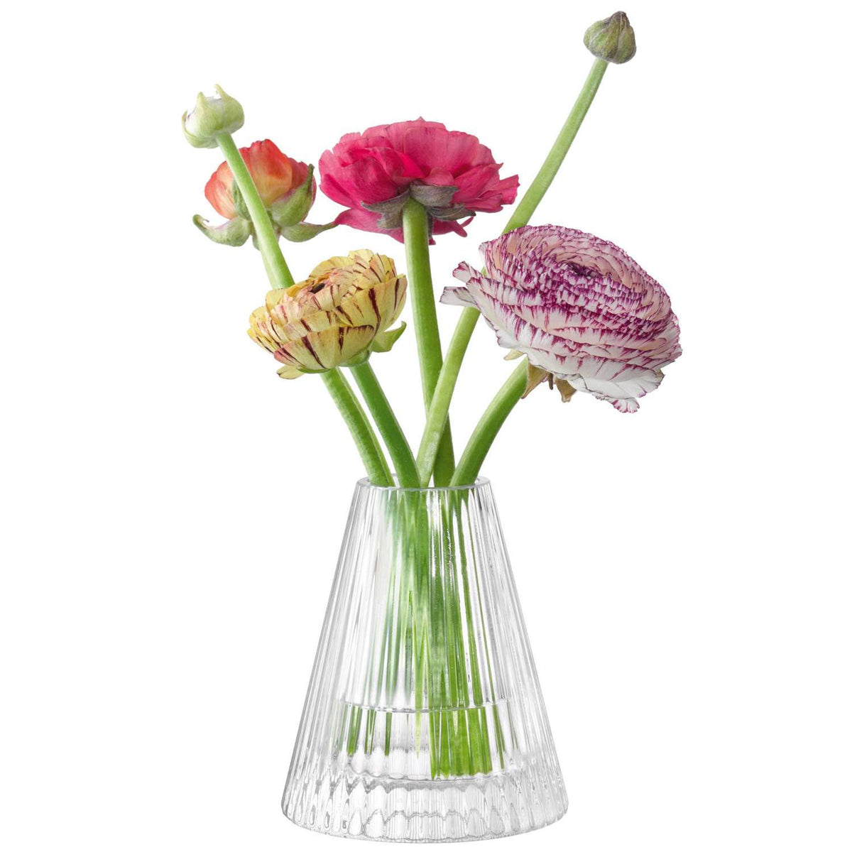 LSA | Candle holder, BEACON, crystal clear, H10 cm