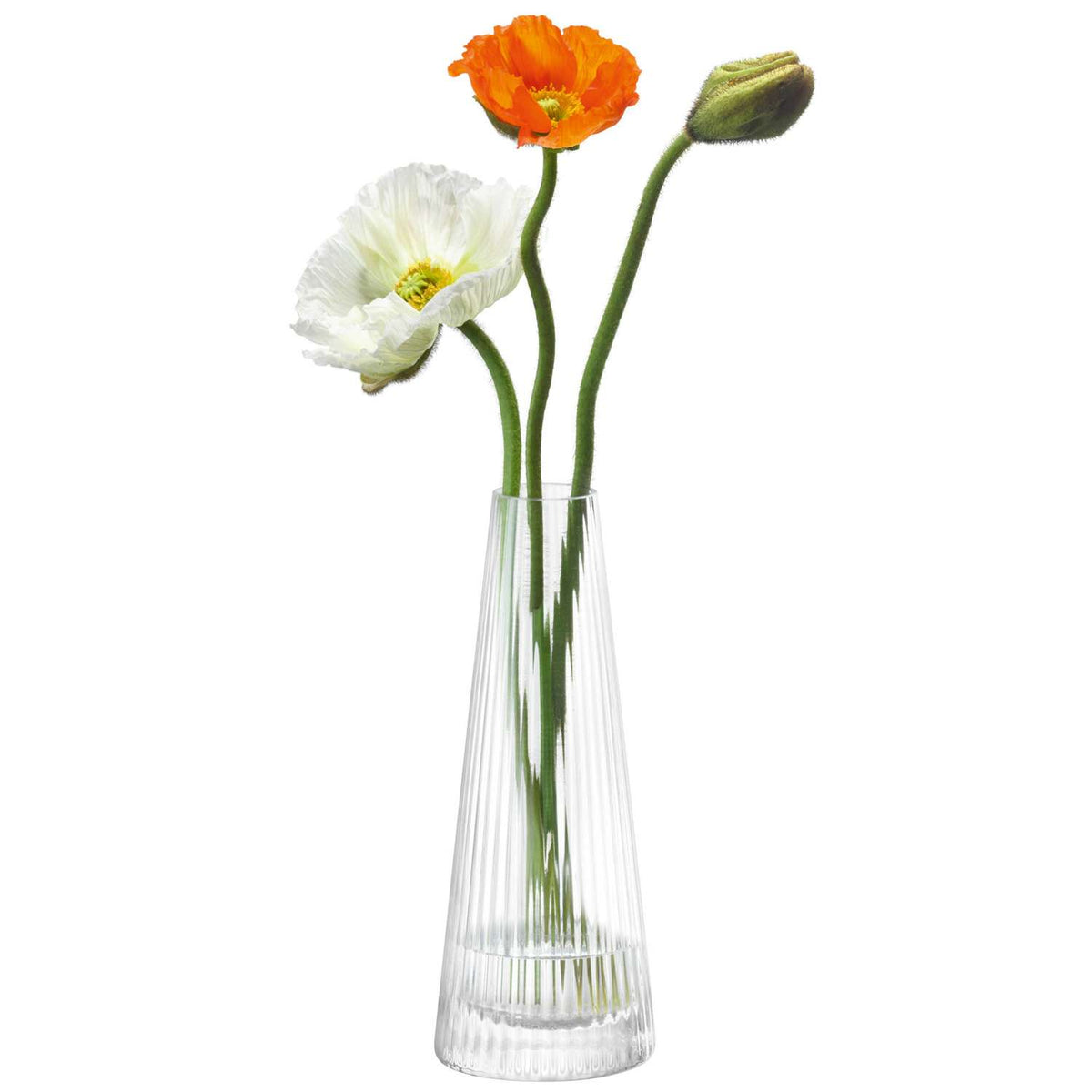 LSA | Candle holder, BEACON, crystal clear, H22 cm