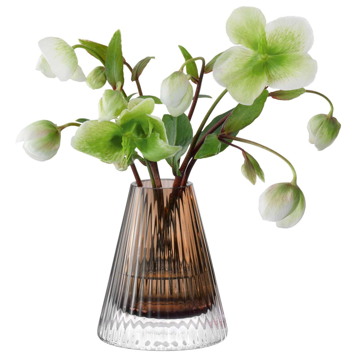 LSA | Candle holder, BEACON, brown, H10 cm