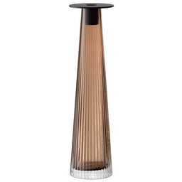 LSA | Candle holder, BEACON, brown, 34 cm
