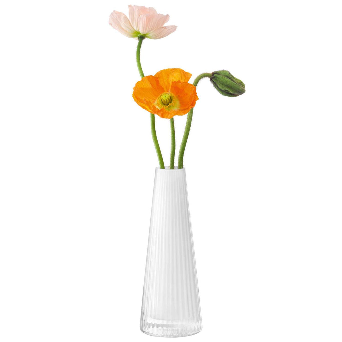 LSA | Candle holder, BEACON, white, 22 cm