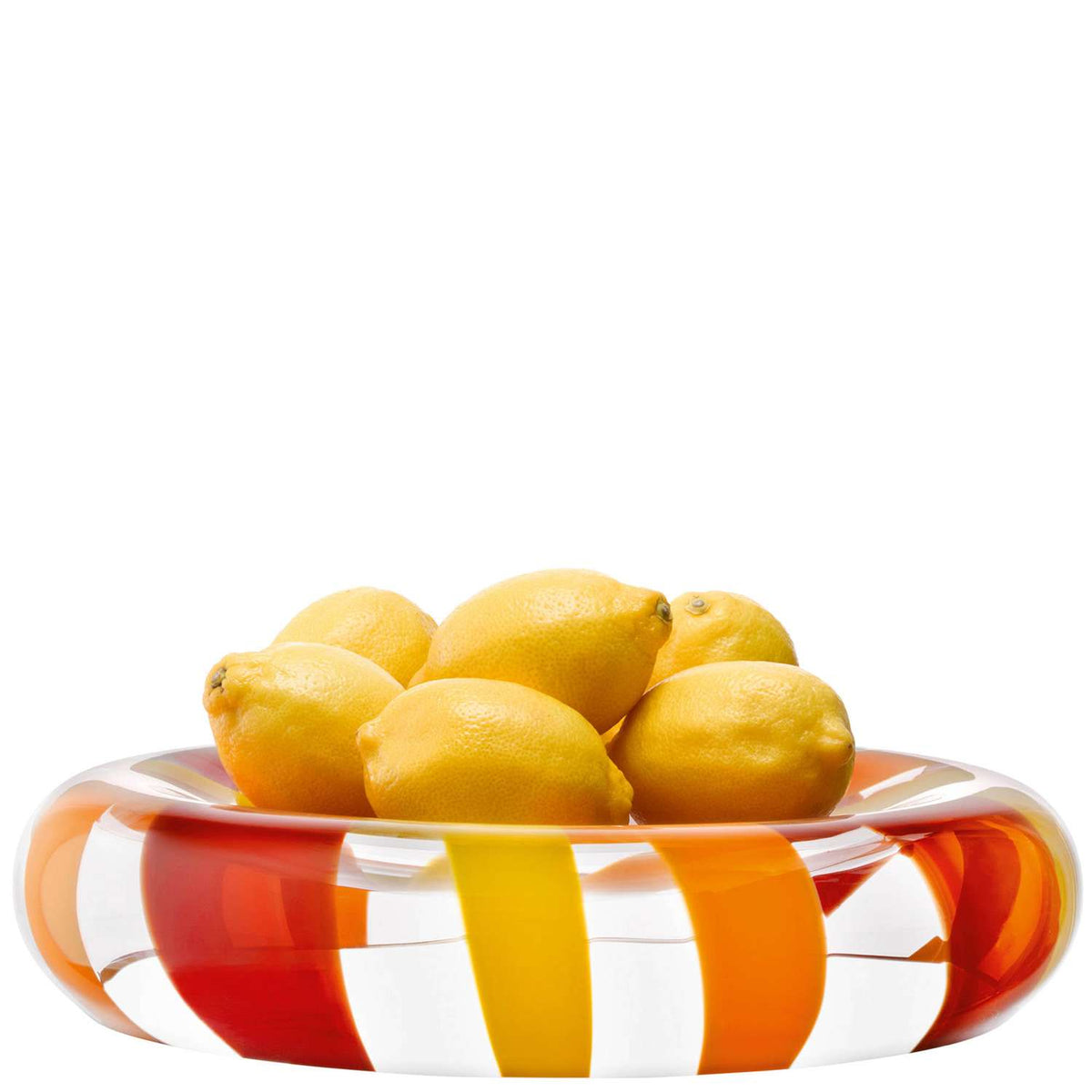 LSA | Serving bowl FOLK, red, Ø36cm