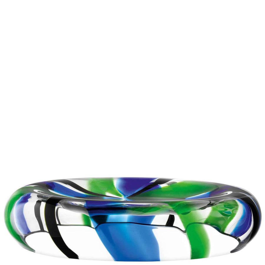 LSA | Serving bowl FOLK, blue, Ø36cm