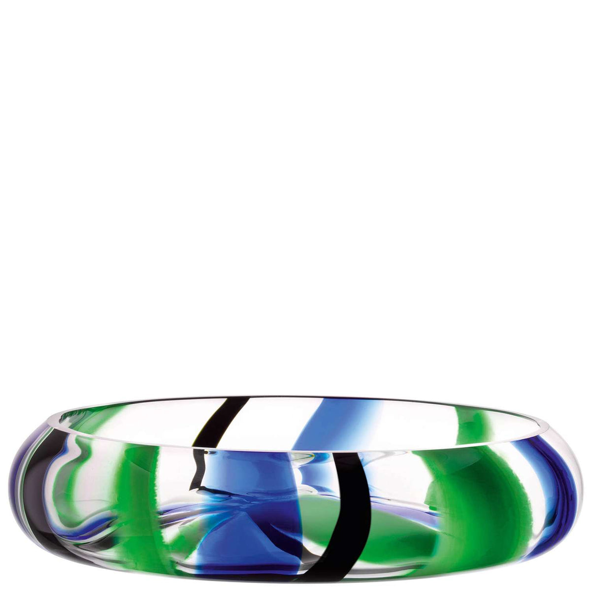 LSA | Serving bowl FOLK, blue, Ø36cm