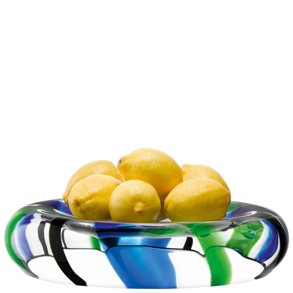 LSA | Serving bowl FOLK, blue, Ø36cm