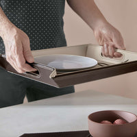 FREEFORM | Tablett, DUO, schokobraun/creme