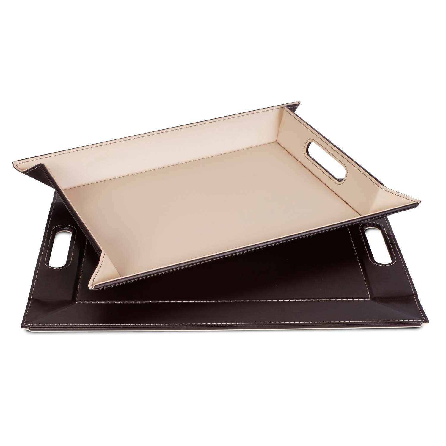 FREEFORM | Tablett, DUO, schokobraun/creme