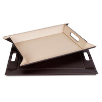 FREEFORM | Tablett, DUO, schokobraun/creme