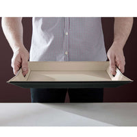 FREEFORM | Tablett, DUO, schokobraun/creme