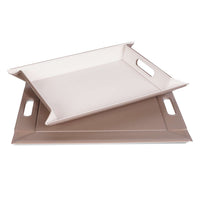 FREEFORM | Tablett, DUO, weiss/taupe