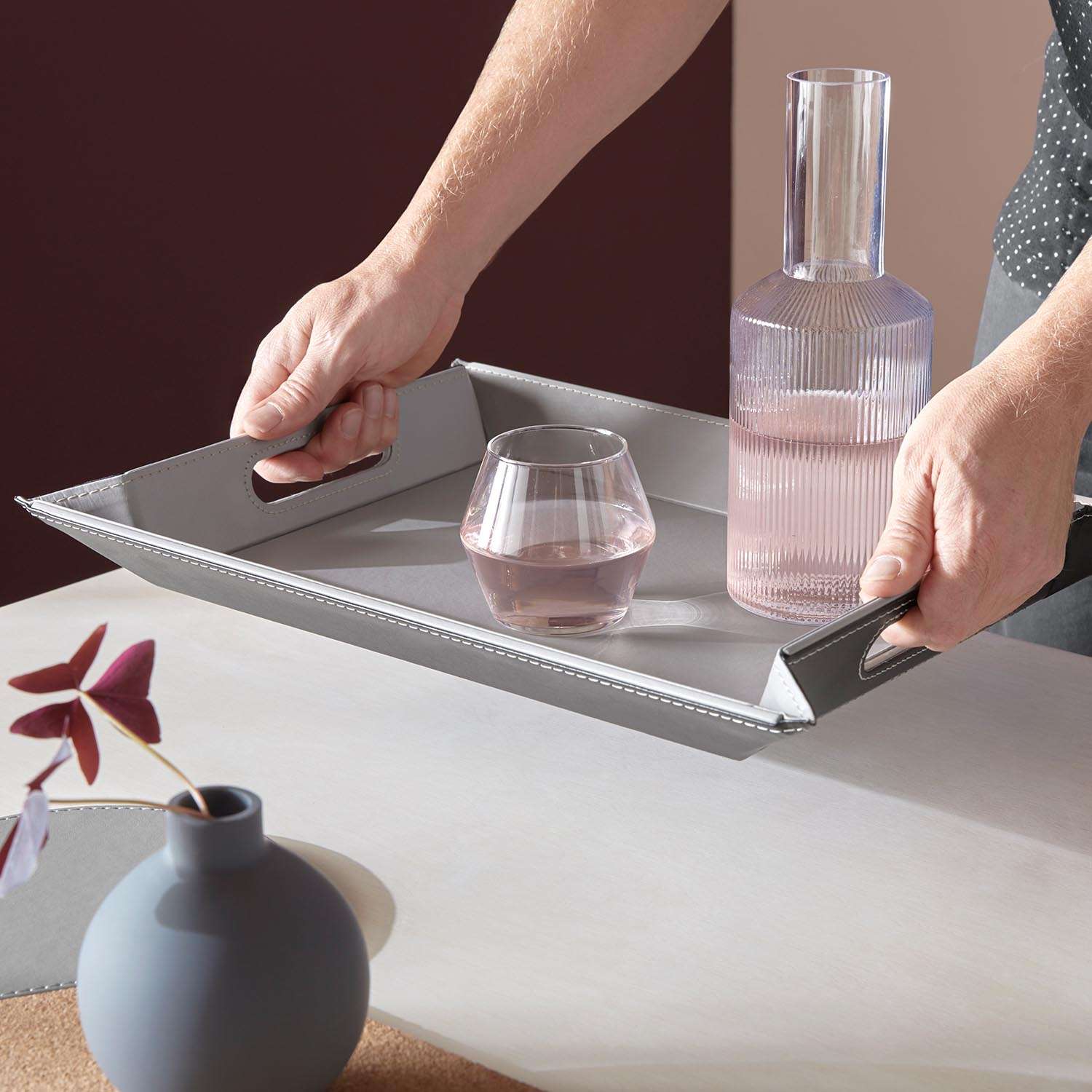 FREEFORM | Tablett, DUO, grau/schwarz