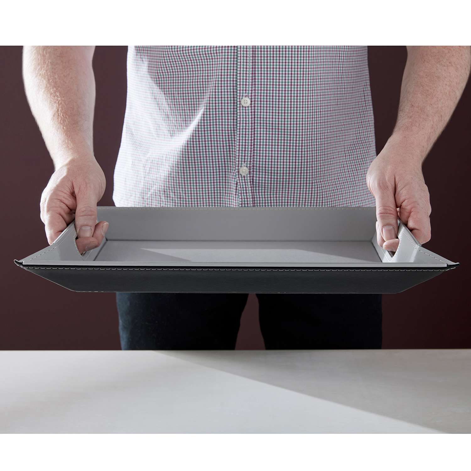 FREEFORM | Tablett, DUO, grau/schwarz