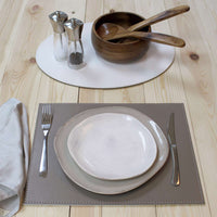FREEFORM | Platzset, DUO, taupe/weiß, rechteck