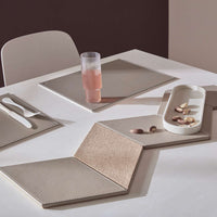 FREEFORM | Platzset, DUO, schwarz/grau, rechteck