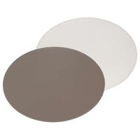 FREEFORM | Platzset, DUO, taupe/weiß, oval