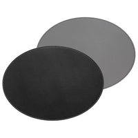 FREEFORM | Platzset, DUO, schwarz/grau, oval