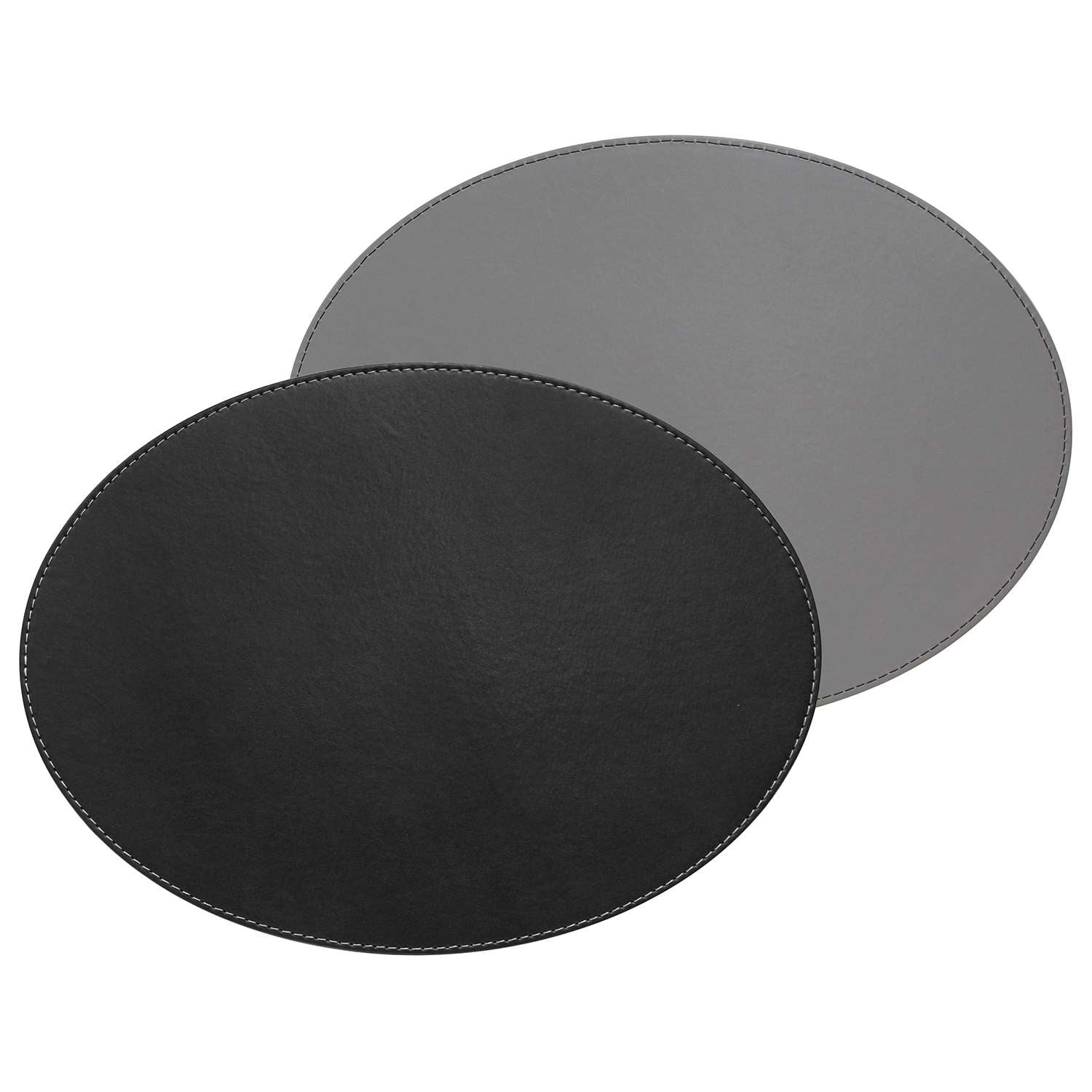 FREEFORM | Platzset, DUO, schwarz/grau, oval