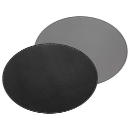 FREEFORM | Platzset, DUO, schwarz/grau, oval