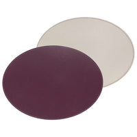 FREEFORM | Platzset, DUO, pflaume/elfenbein, oval