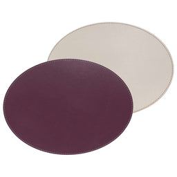 FREEFORM | Platzset, DUO, pflaume/elfenbein, oval