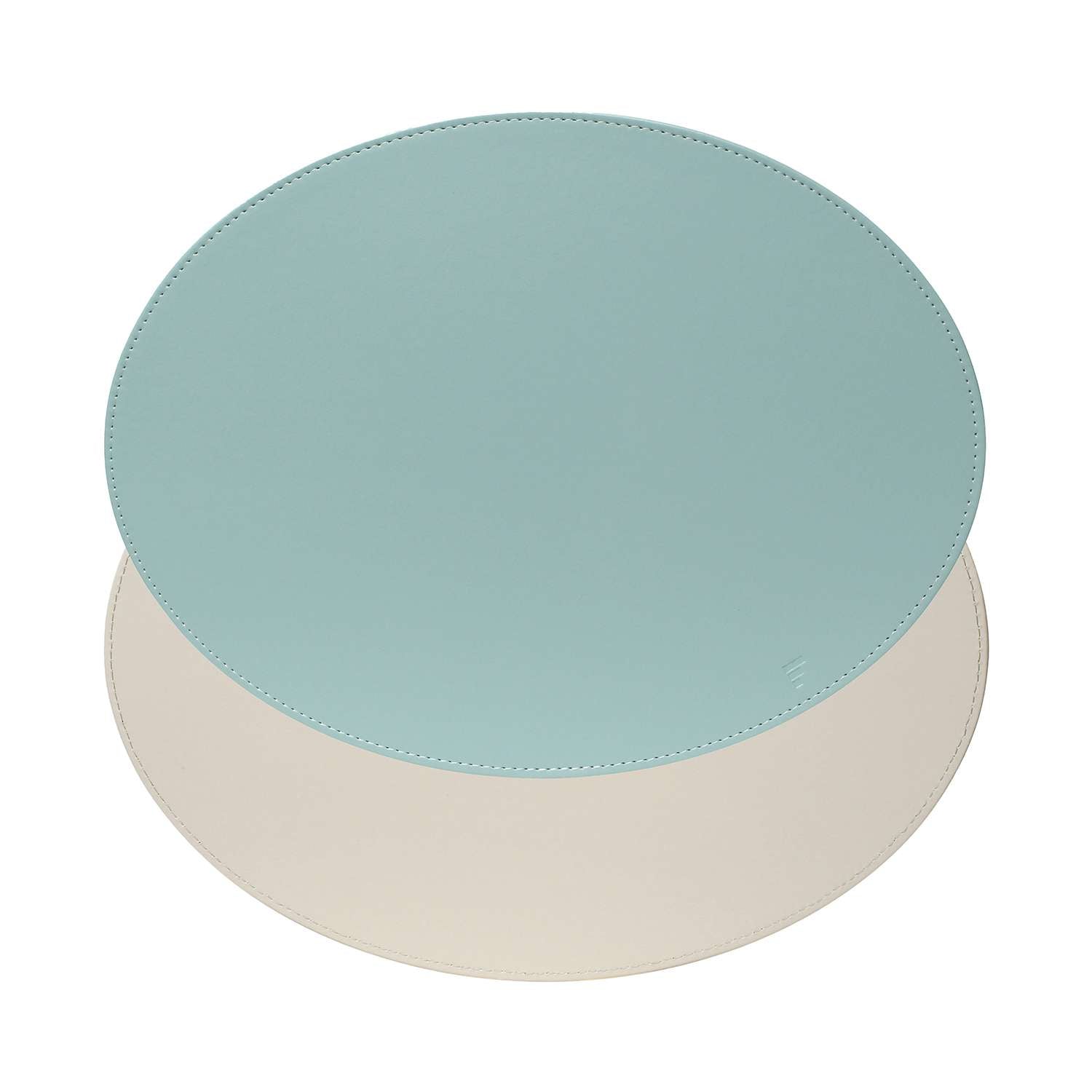 FREEFORM | Platzset, DUO, mint, elfenbein, oval