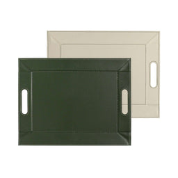 FREEFORM | Tablett, DUO, olive/elfenbein