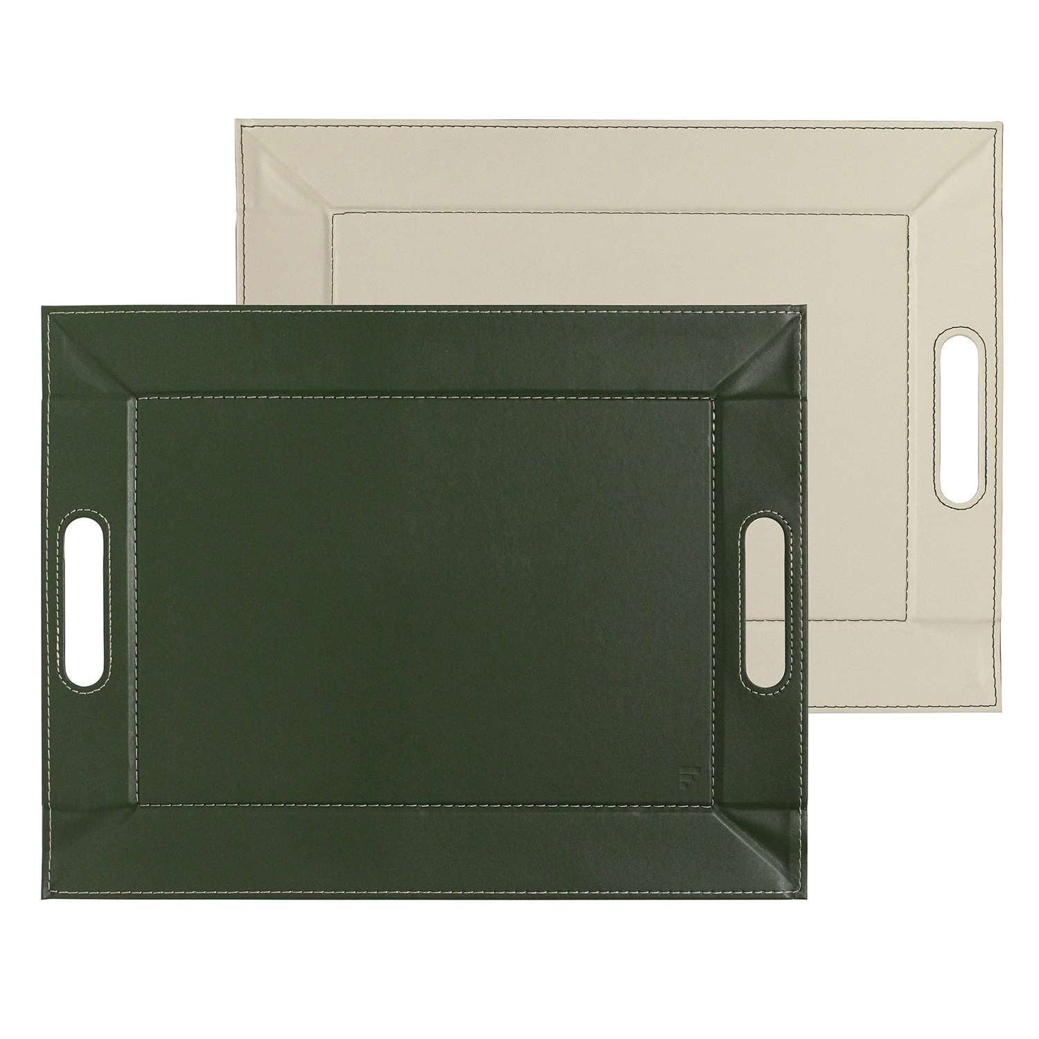 FREEFORM | Tablett, DUO, olive/elfenbein