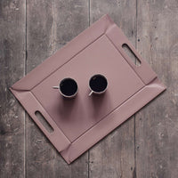 FREEFORM | Tablett, DUO, altrosa/stein
