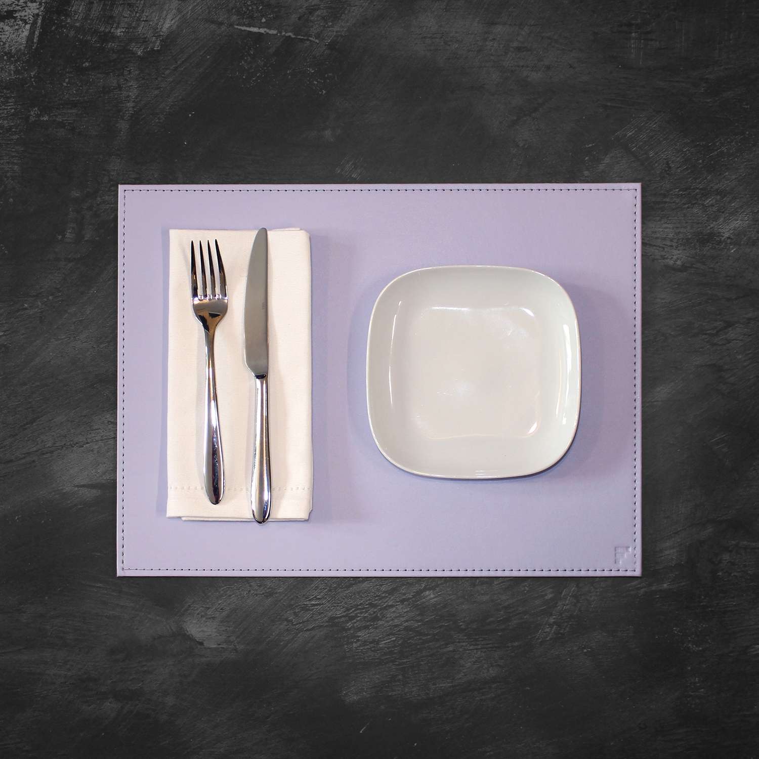 FREEFORM | Platzset, DUO, flieder/grau, rechteck