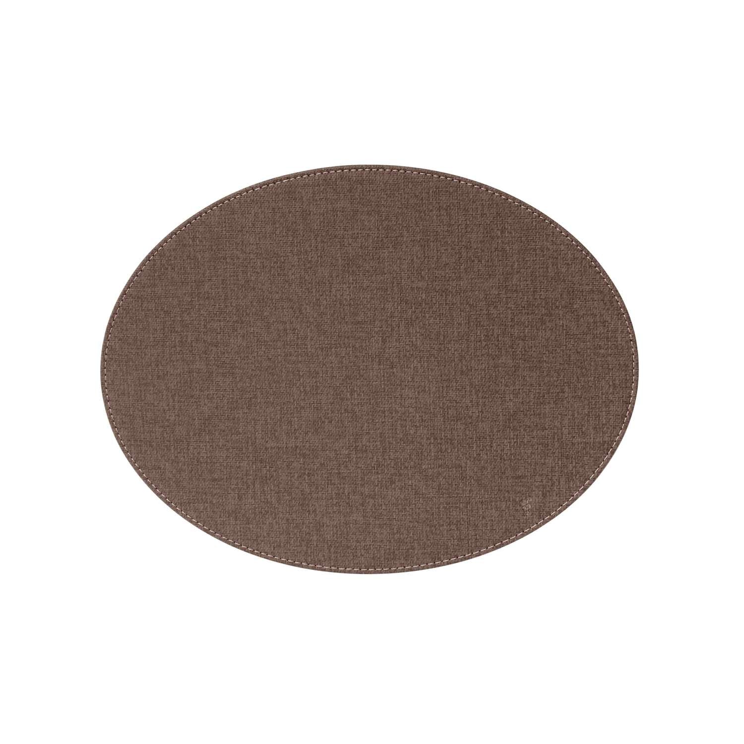 FREEFORM | Tischset, oval, TEXTIL, braun, groß