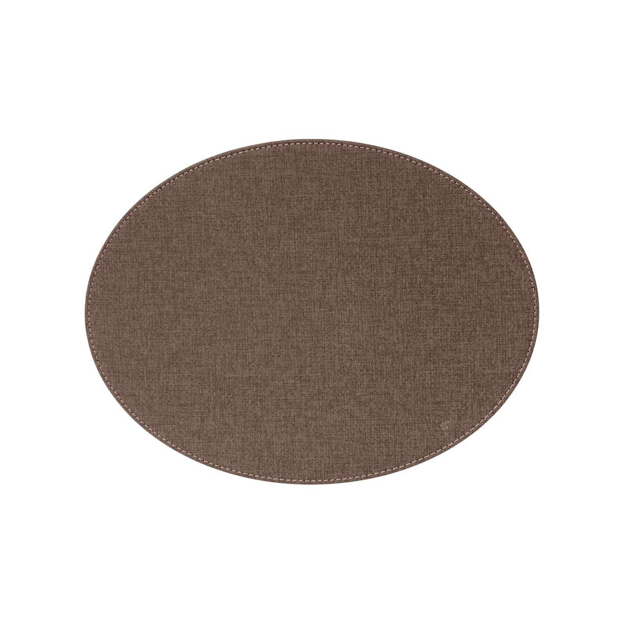 FREEFORM | Tischset, oval, TEXTIL, braun, groß