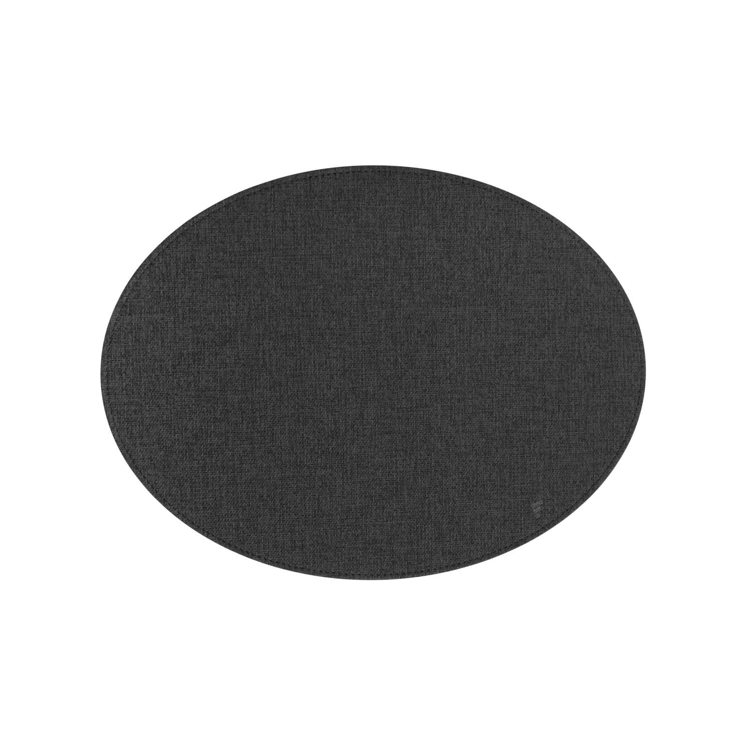 FREEFORM | Tischset, oval, TEXTIL, schwarz, groß