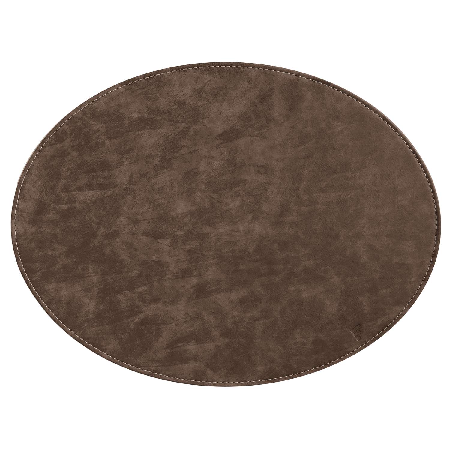 FREEFORM | Tischset, oval, TEXTIL, lederoptik