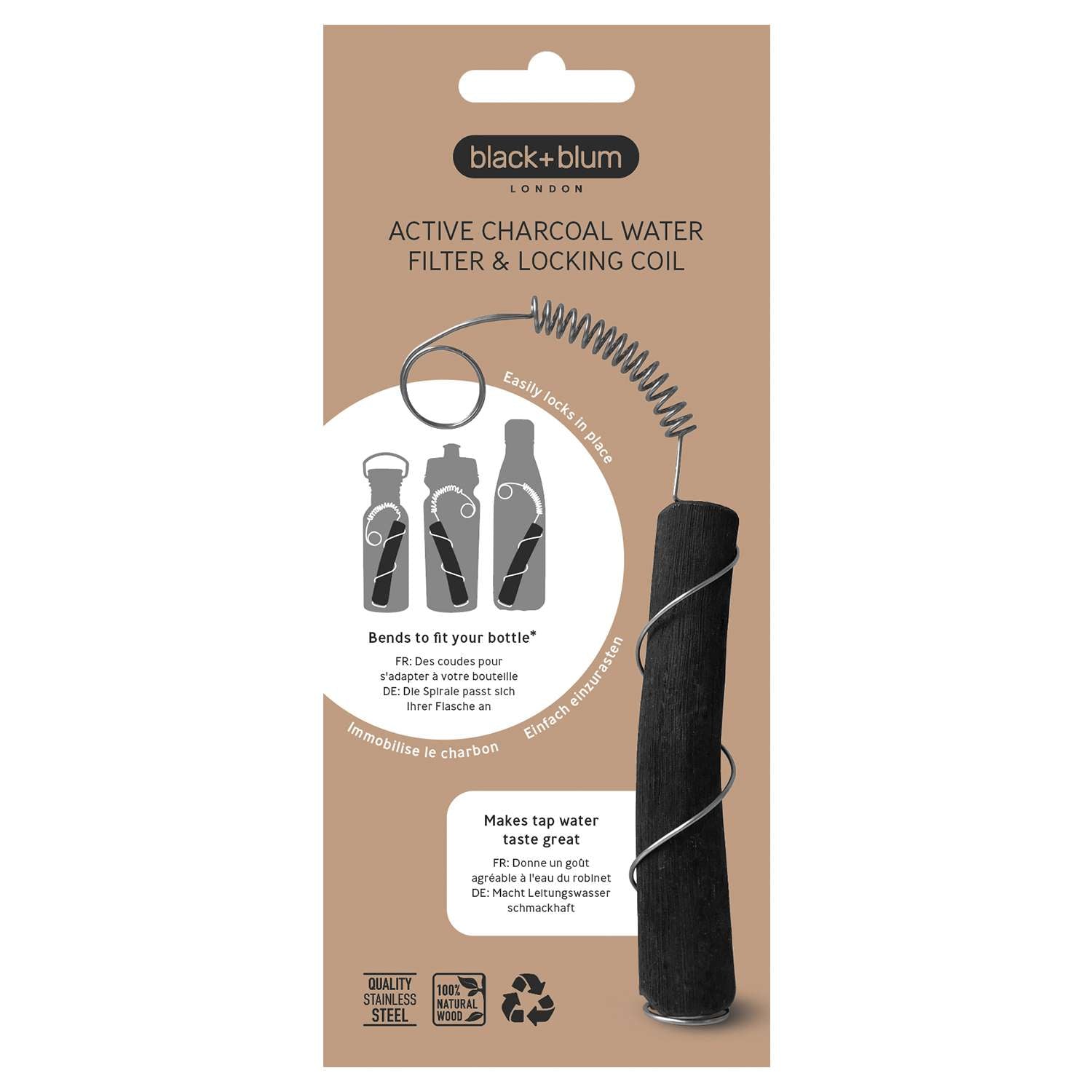 BLACK+BLUM | Aktivkohlefilter, CARACOL, schwarz