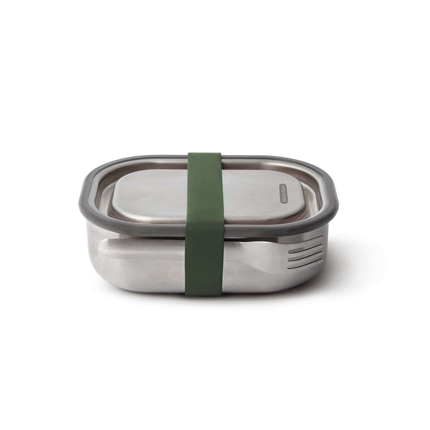 Lunchbox Edelstahl, olive, 600 ml