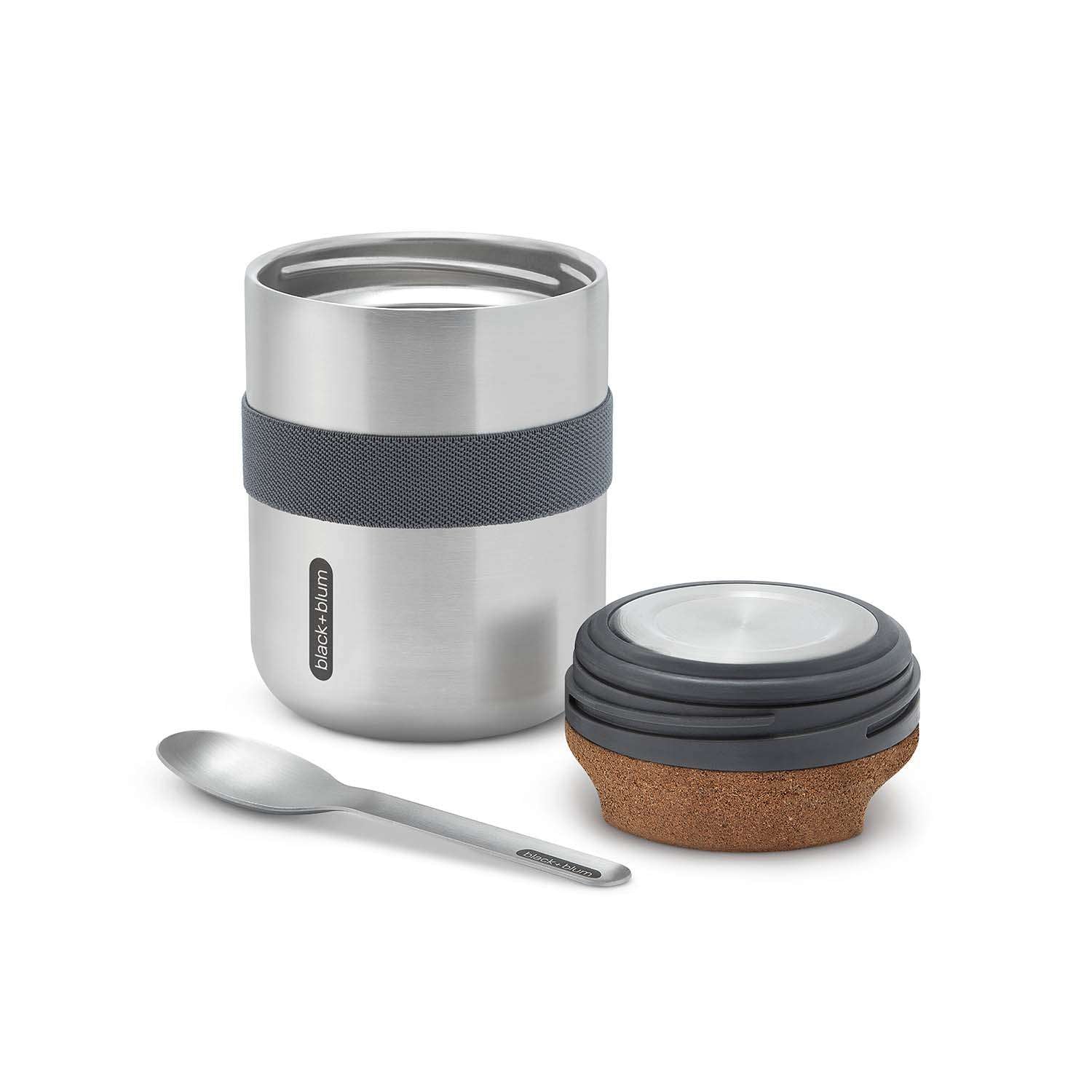 BLACK+BLUM | Lunchbecher, TO GO LUNCH, silber, 550