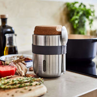 BLACK+BLUM | Lunchbecher, TO GO LUNCH, silber, 550