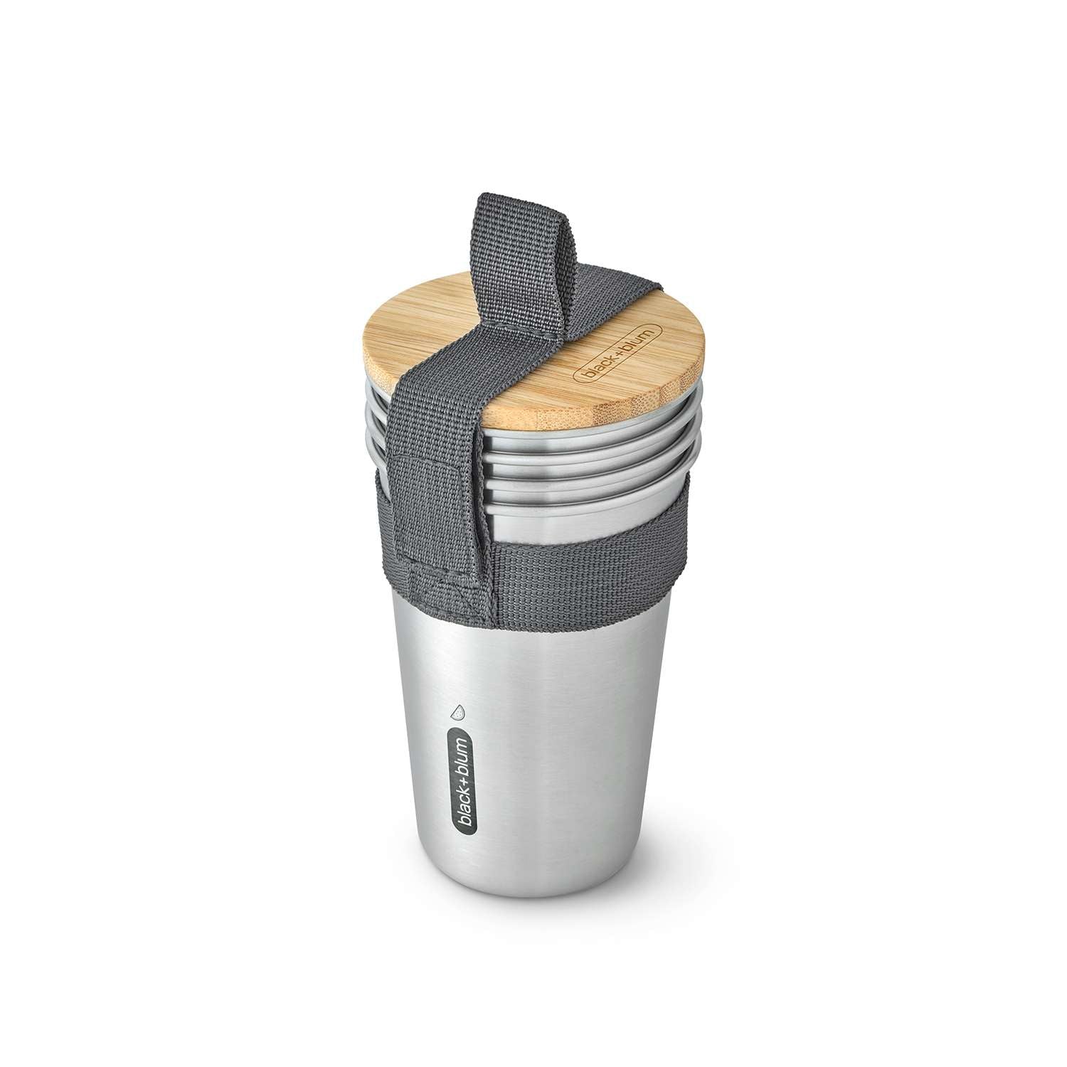 BLACK+BLUM | Becher-Set, TO-GO LUNCH, edelstahl, 4