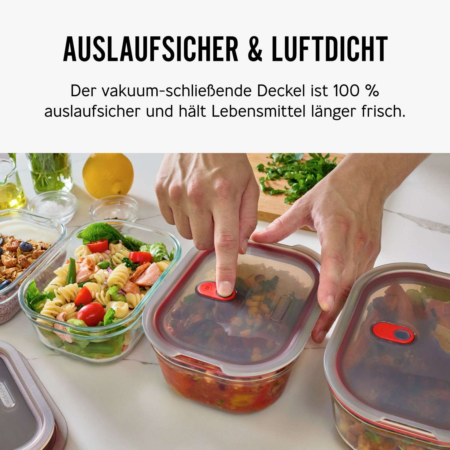 BLACK+BLUM | Multifunktionsdose aus Glas, 5er Set
