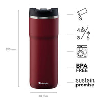 ALADDIN | Thermobecher, BARISTA, burgund, 470 ml