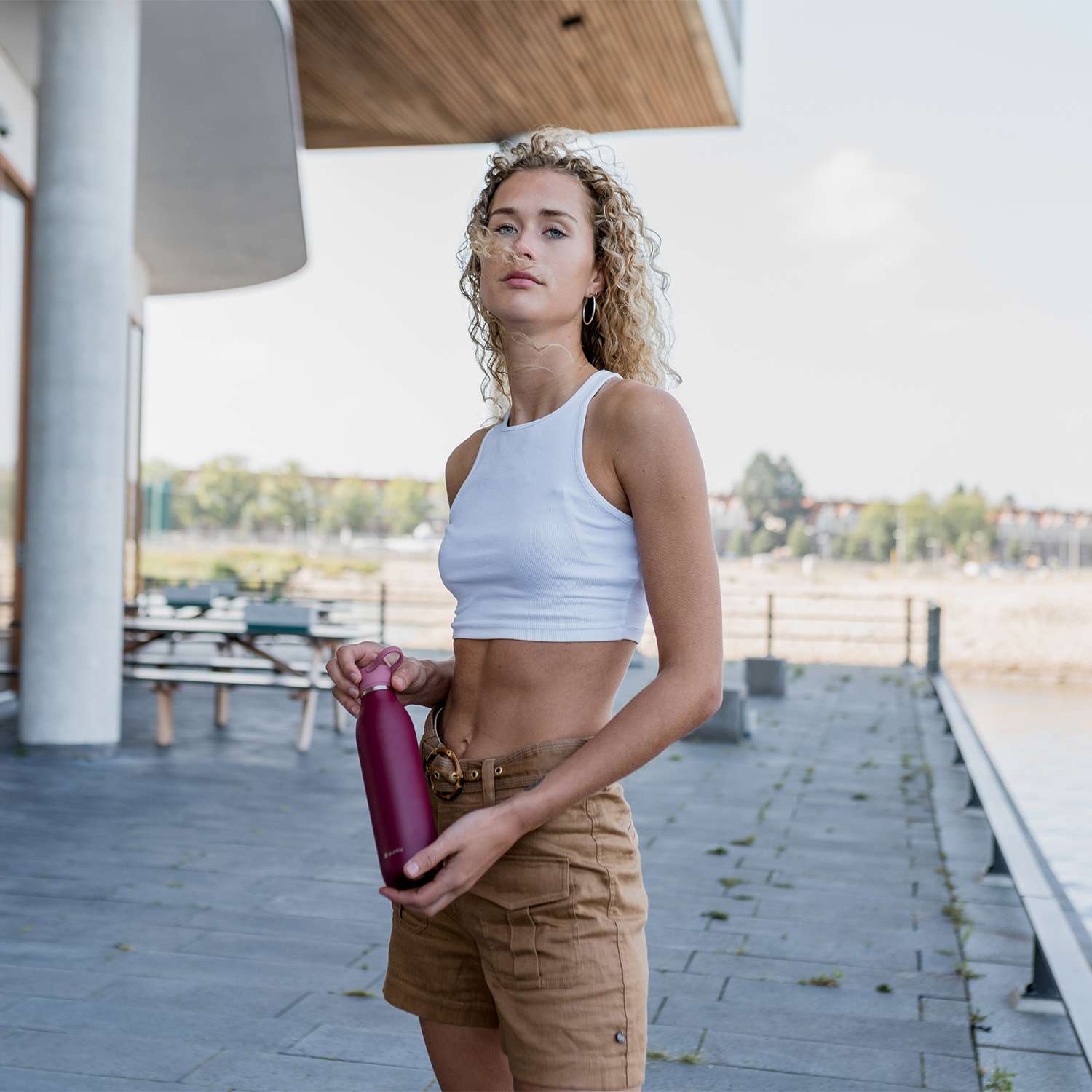 ALADDIN | Isolierflasche, CITY LOOP, rot, 600 ml