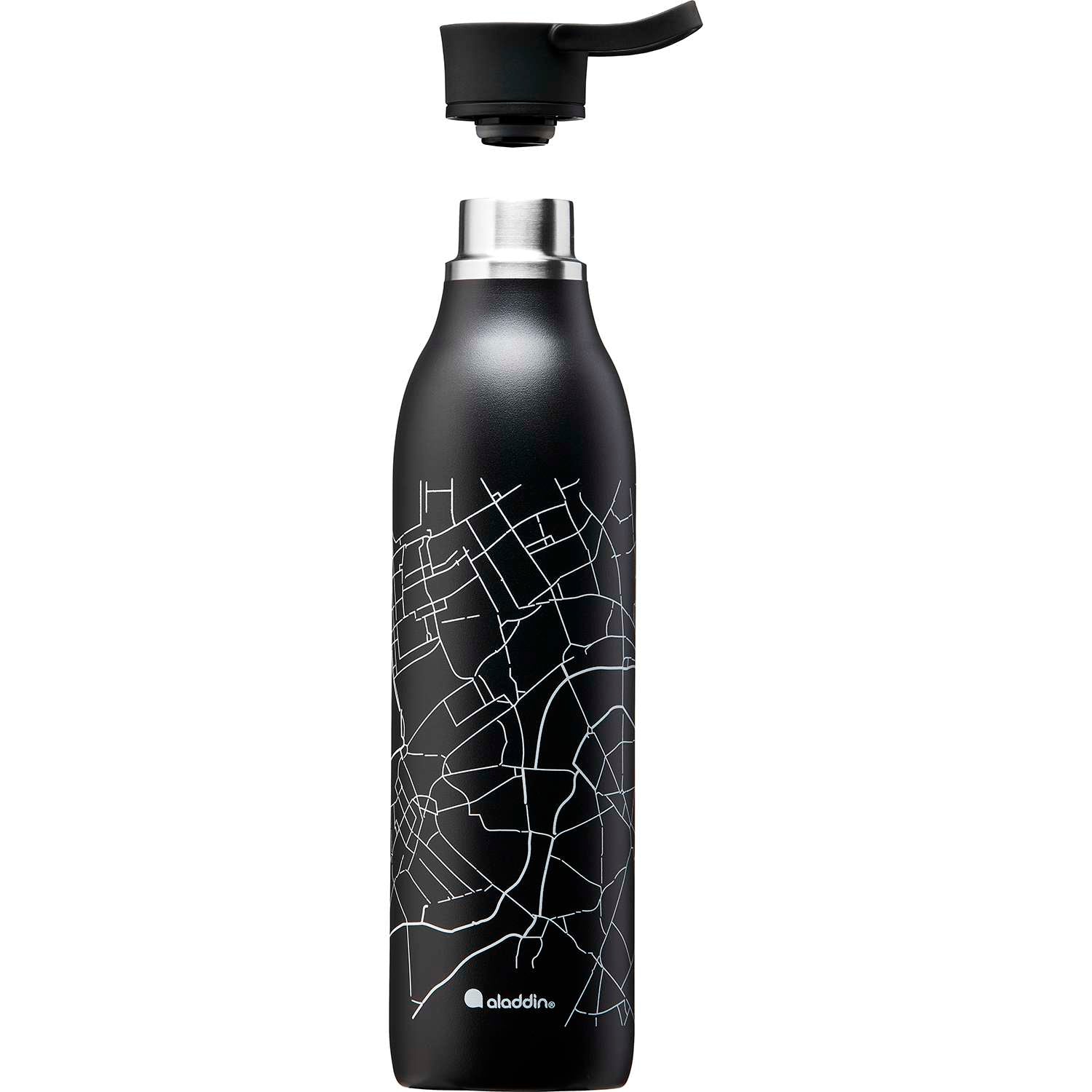 ALADDIN | Isolierflasche, CITY LOOP, schwarz, 600 m