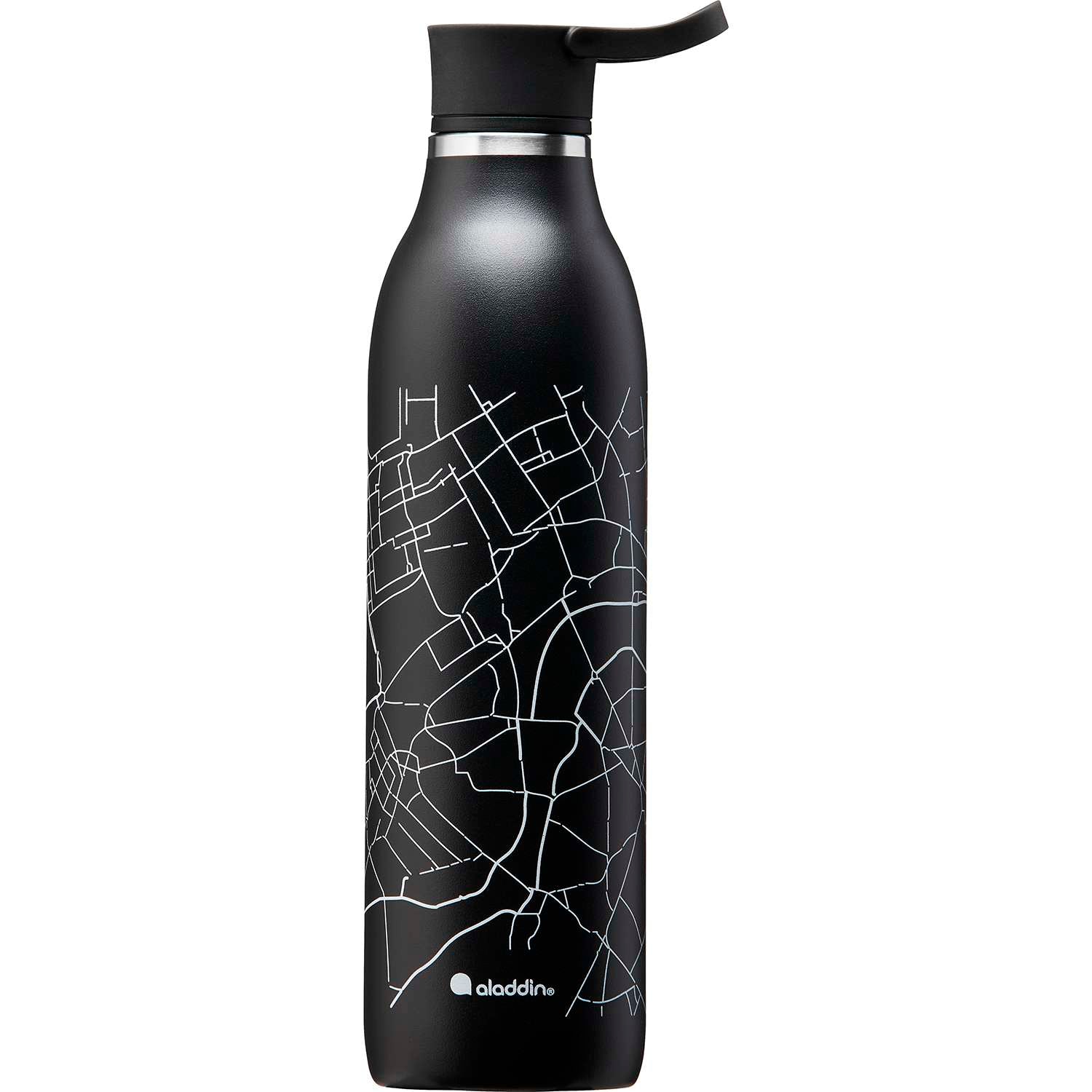 ALADDIN | Isolierflasche, CITY LOOP, schwarz, 600 m