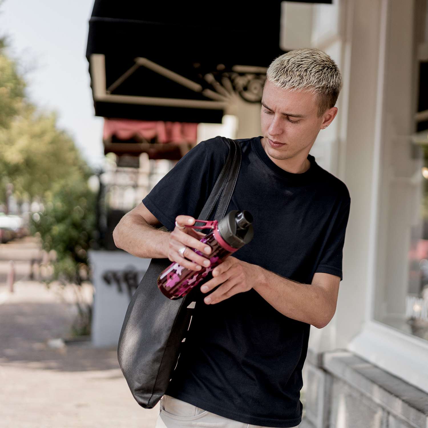 ALADDIN | Trinkflasche, SPORTS TRACKER, burgund, 80